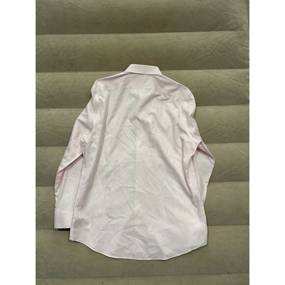 Suitsupply Traveler Mens Size XL Slim Fit Pink Long Sleeve Button Up Shirt - Picture 8 of 8